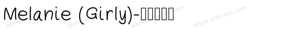 Melanie (Girly)字体转换